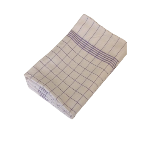 Keittiöpyyhe puolipellava, violetti ruudullinen