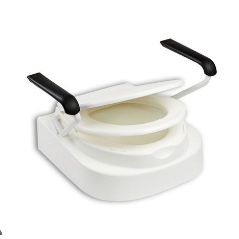 WC-korottaja käsikahvoilla