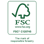 Tuote on sertifioitu vastuullisen metsänhoidon standardien mukaisesti.